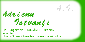adrienn istvanfi business card