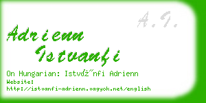 adrienn istvanfi business card